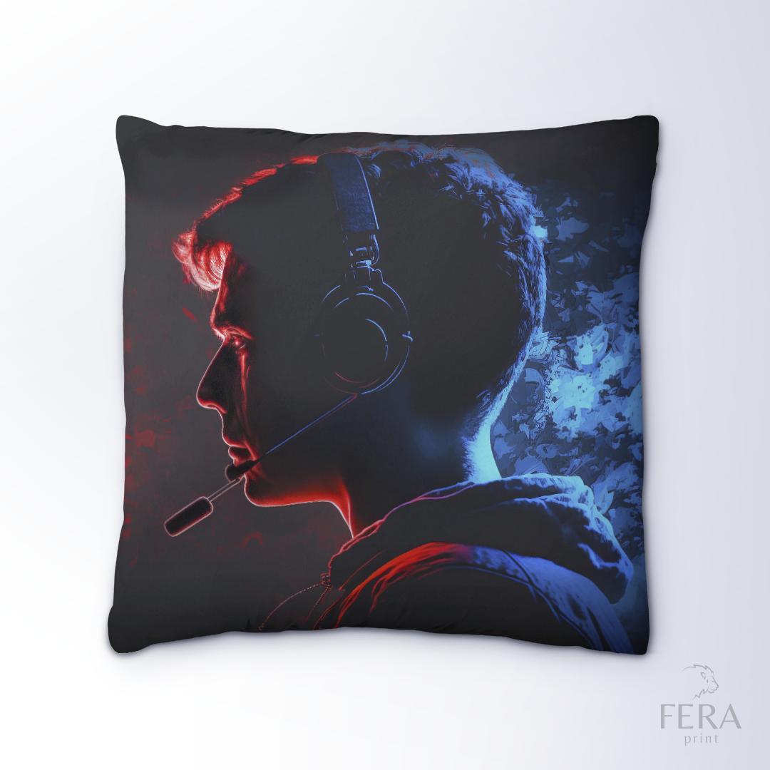 Capa de Almofada Estampada Decorativa 35X35cm - Apenas 1 unidade