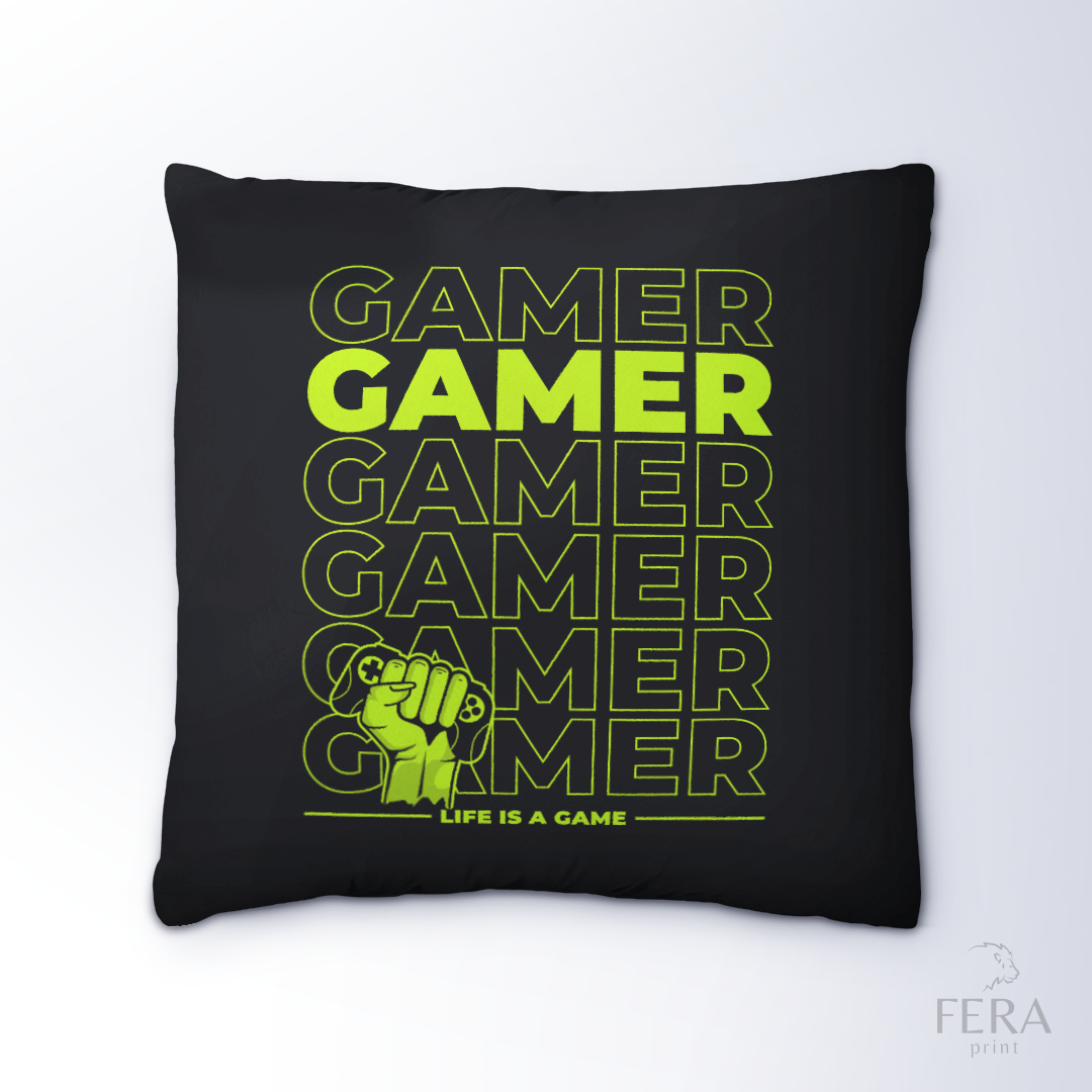 Capa de Almofada Estampada Decorativa 35X35cm - Apenas 1 unidade