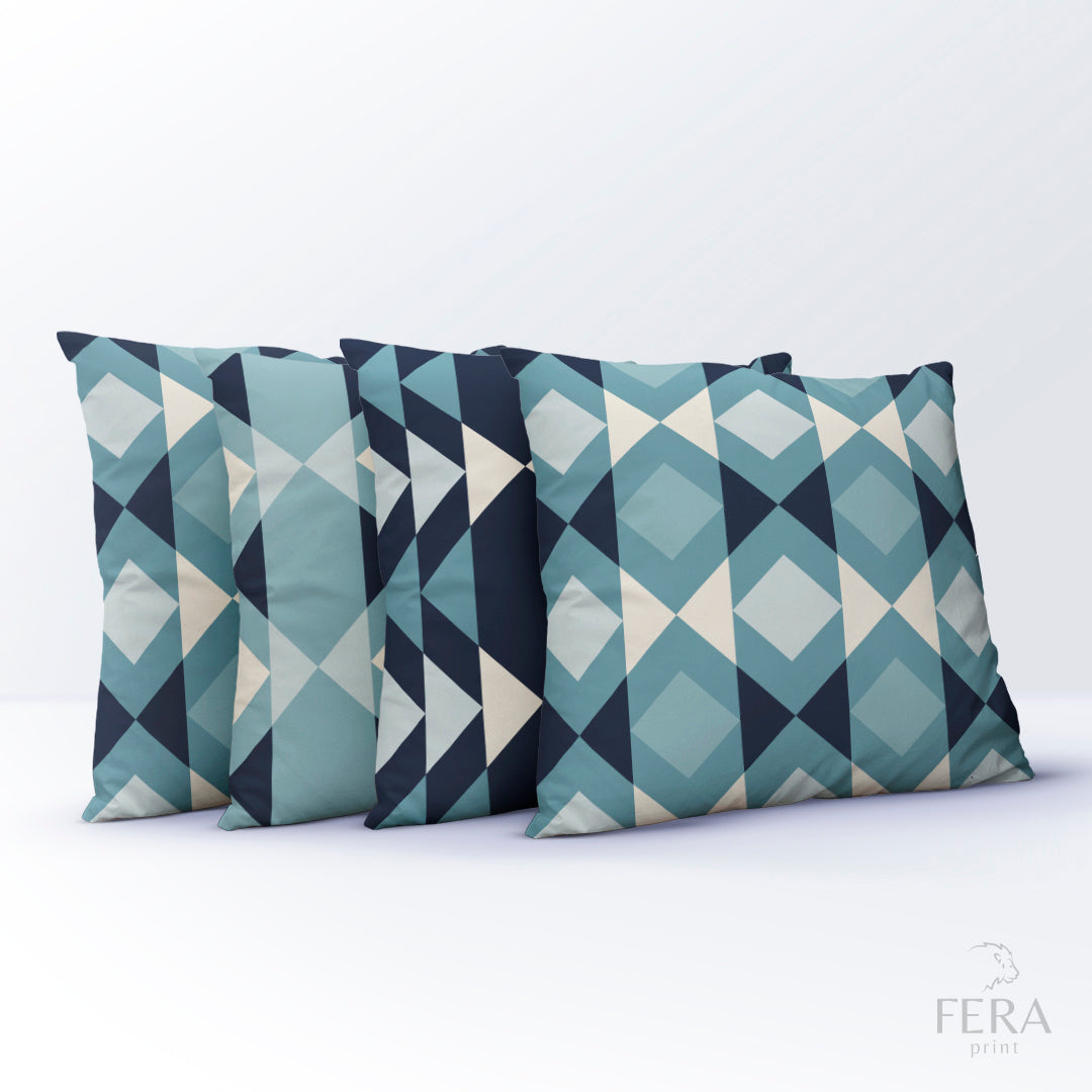 Capa de Almofada Estampada Decorativa 35X35cm - Apenas 1 unidade