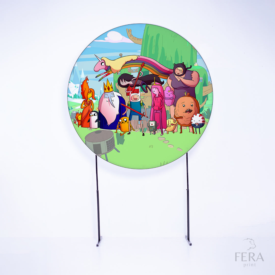 Painel Redondo Aventuras Sublimado