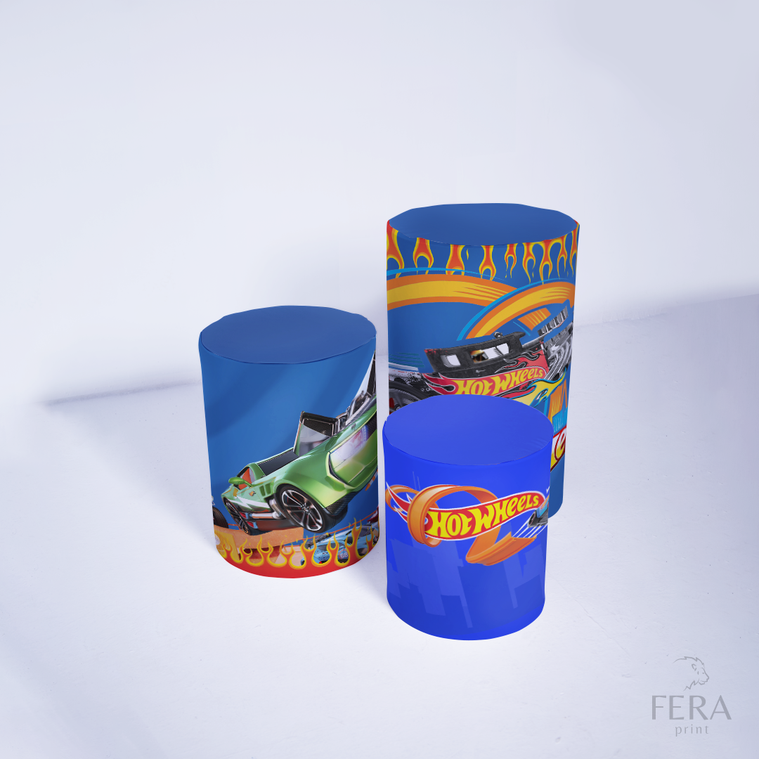 Kit Capa Cilindros + Capa Painel Carrinhos Sublimado