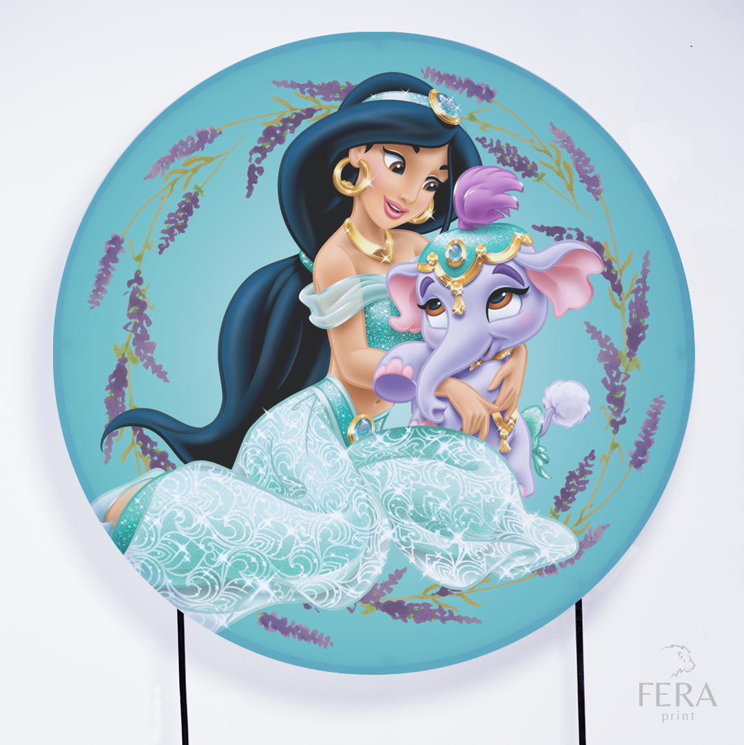 Painel Redondo Jasmin Sublimado