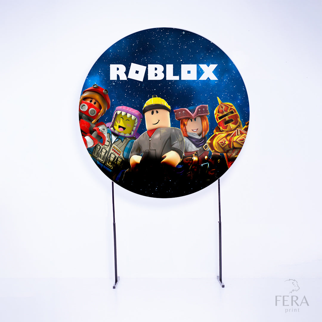 Painel Redondo Game Robô Sublimado