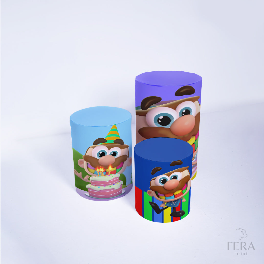 Trio Capa Cilindro Comilão c/ Elástico