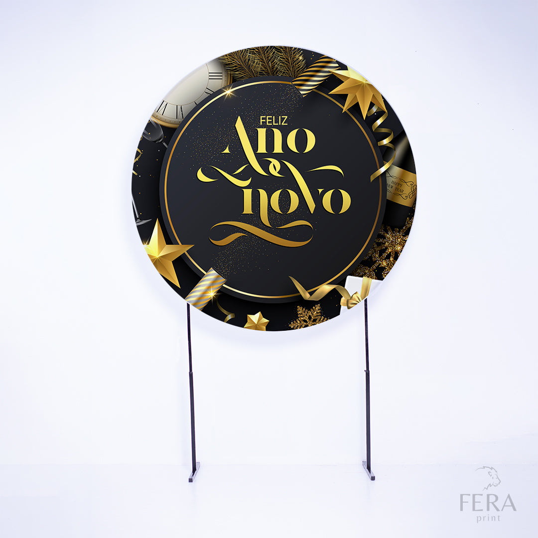 Kit Capa Cilindros + Capa Painel Ano Novo Preto Sublimado