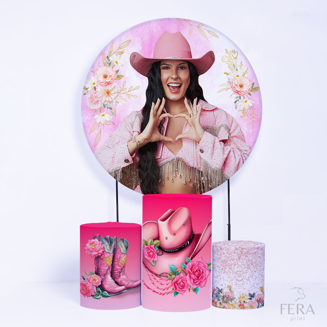Kit Capa Cilindros + Capa Painel Cantora Sertanejo Sublimado