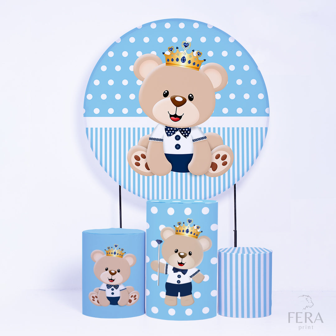 Kit Capa Cilindros + Capa Painel Ursinho Sublimado