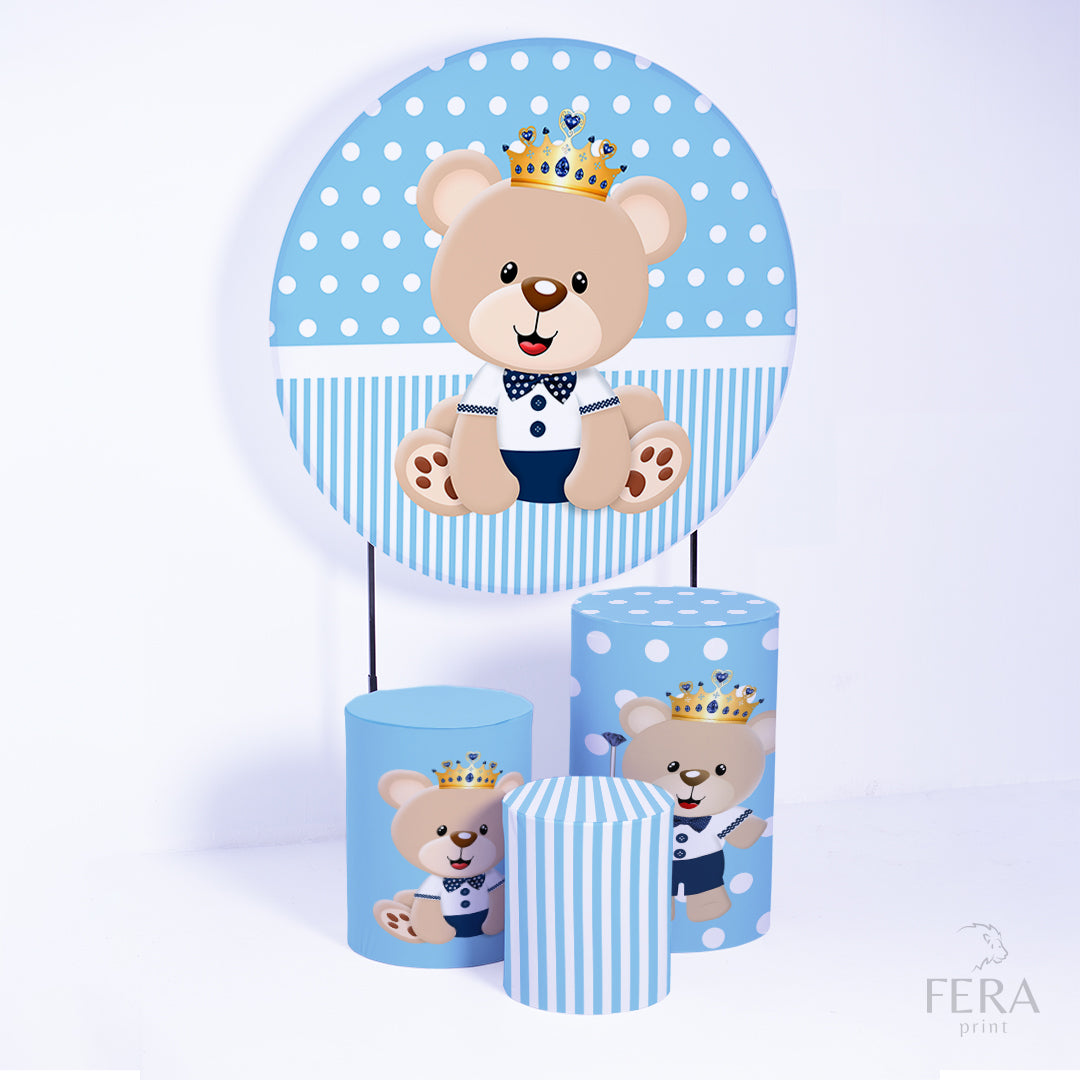 Kit Capa Cilindros + Capa Painel Ursinho Sublimado