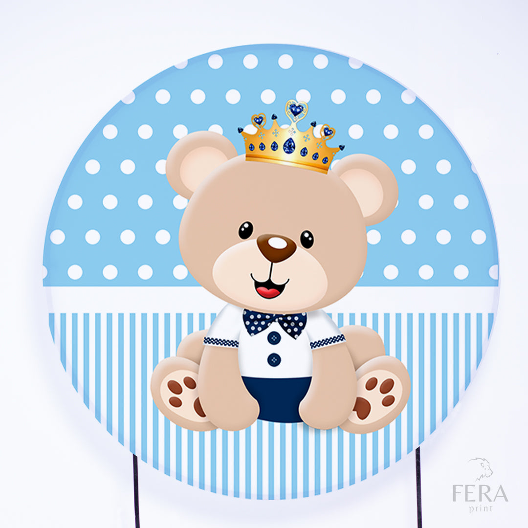 Painel Redondo Ursinho Sublimado