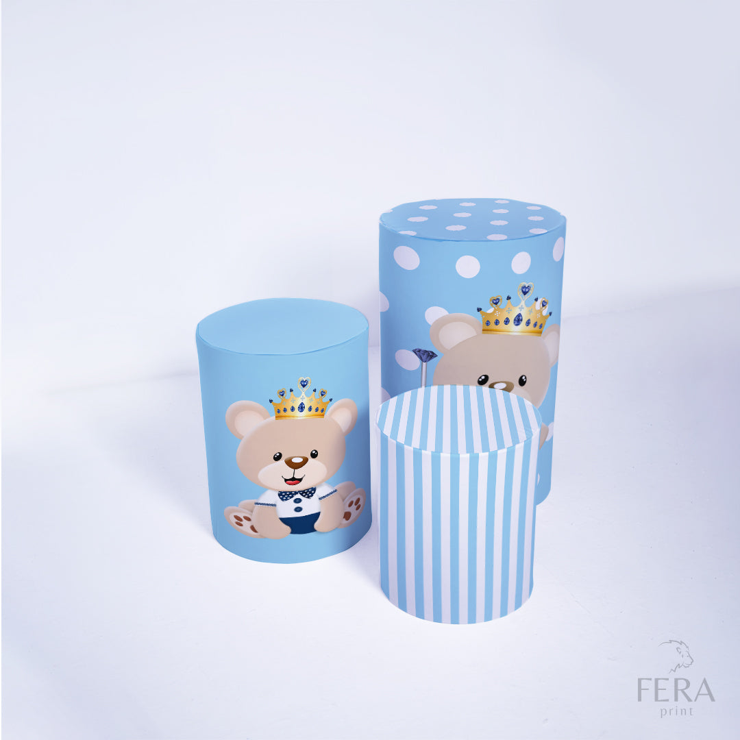 Kit Capa Cilindros + Capa Painel Ursinho Sublimado