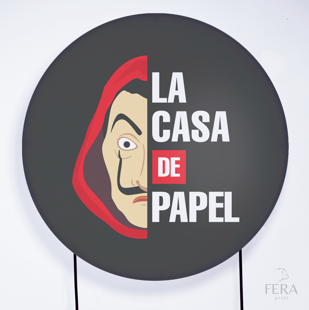 Painel Redondo Mascarados Sublimado