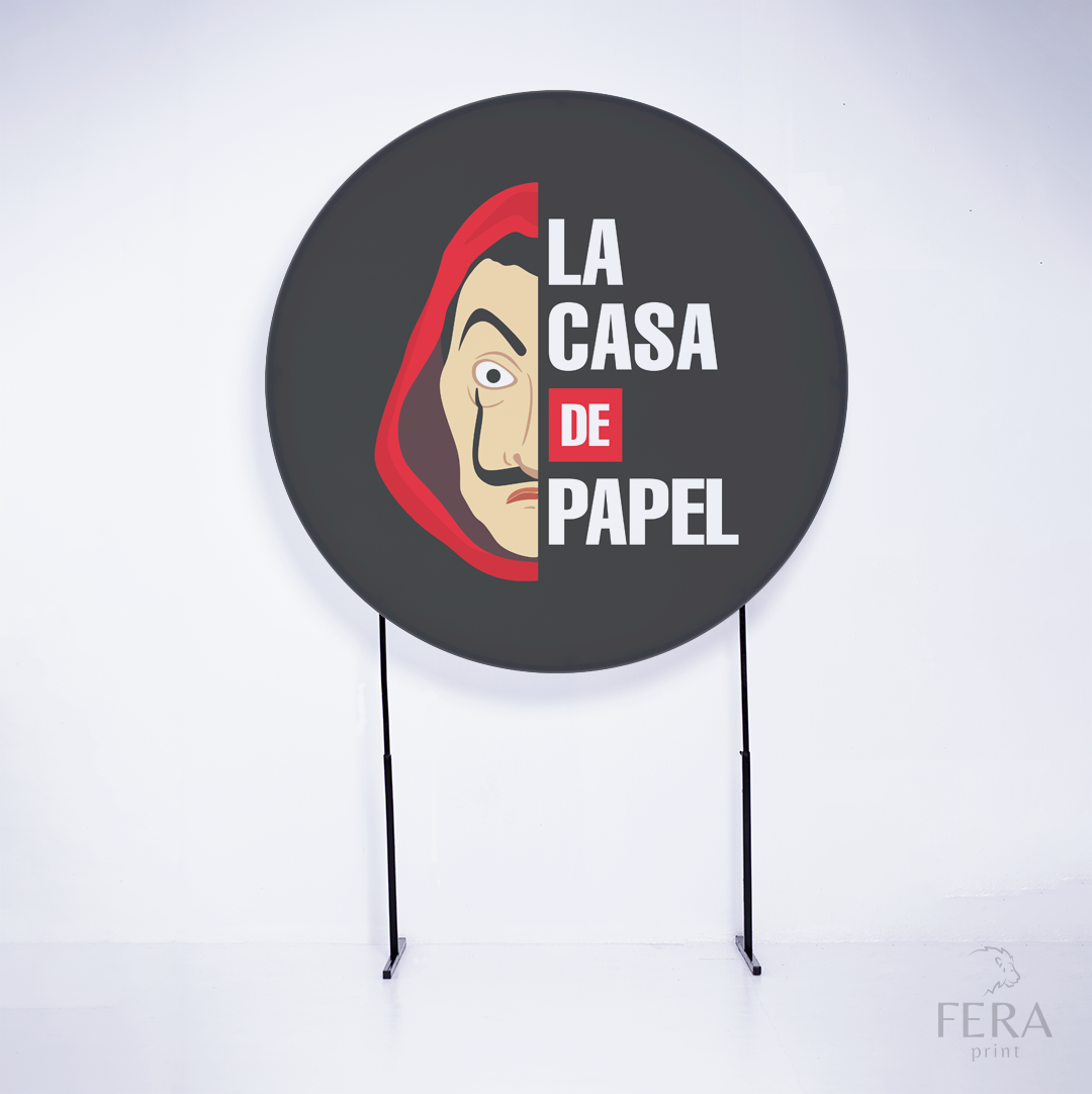 Painel Redondo Mascarados Sublimado