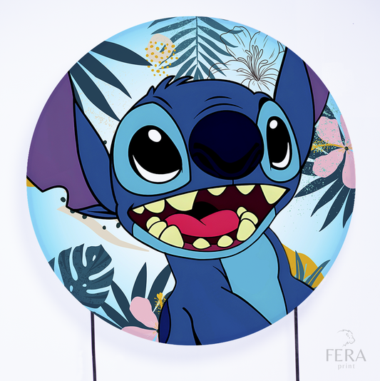 Painel Redondo Alienígena Fofinho Sublimado