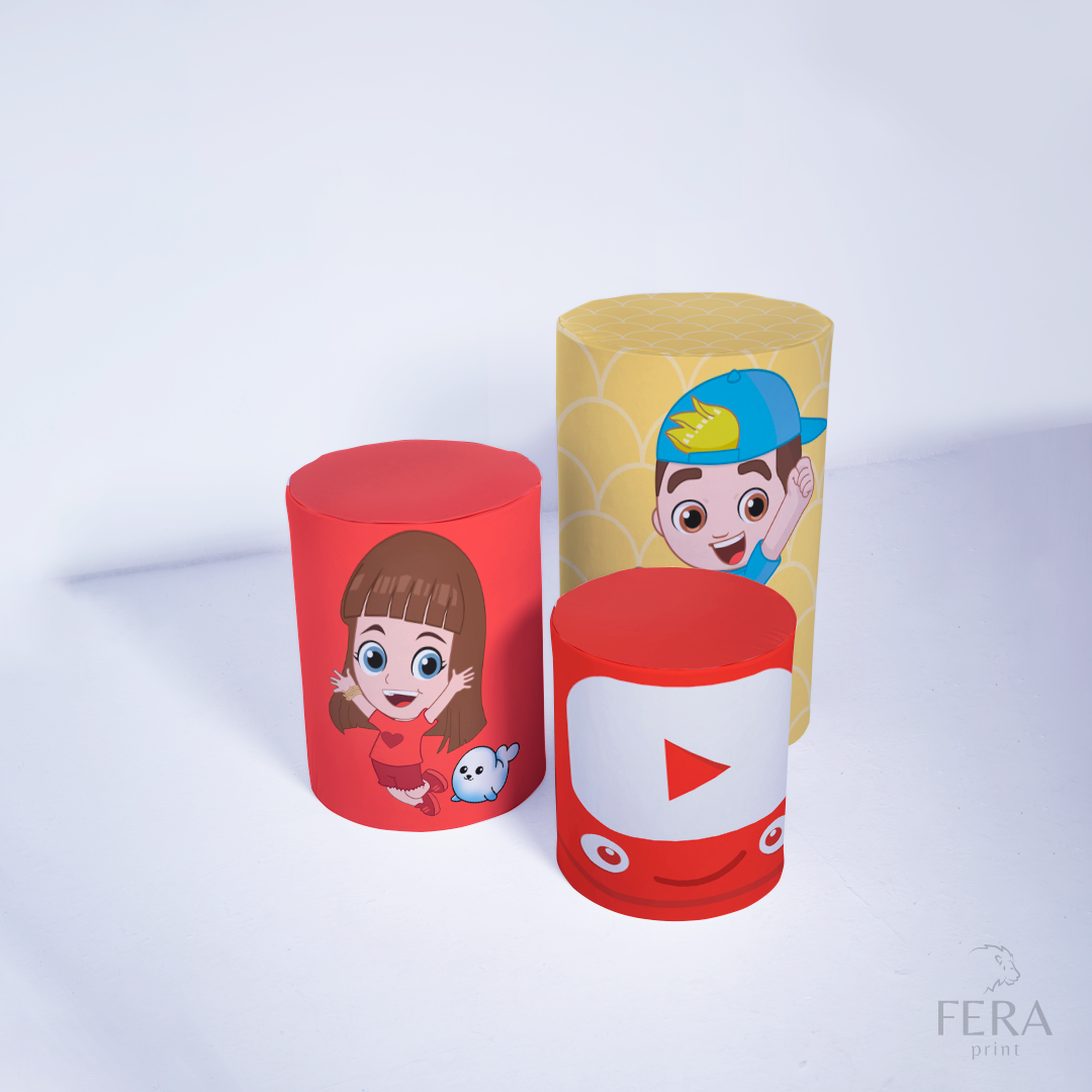 Kit Capa Cilindros + Capa Painel Youtuber Sublimado