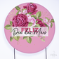 Painel Redondo Dia das Mães Rosa Sublimado