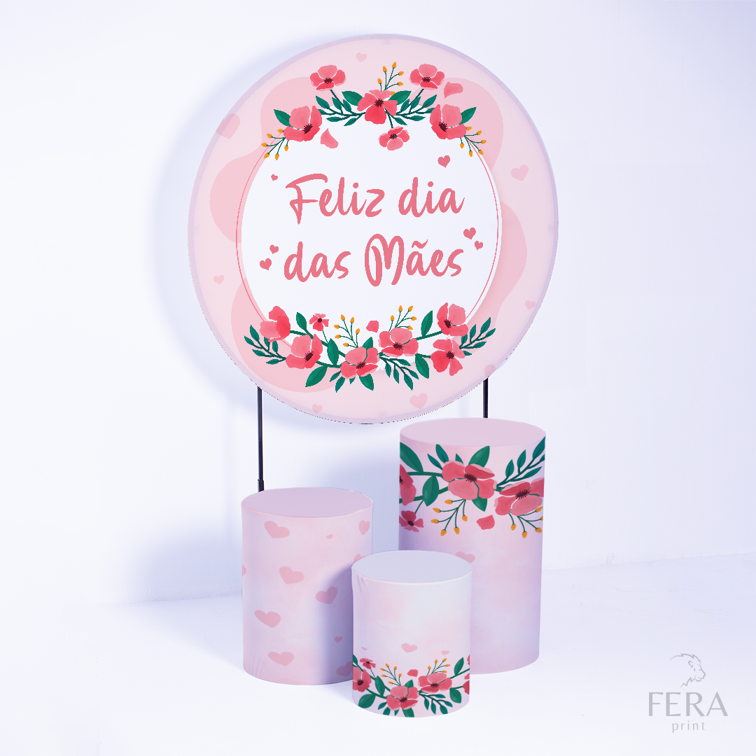 Kit Capa Cilindros + Capa Painel Dia das Mães Sublimado