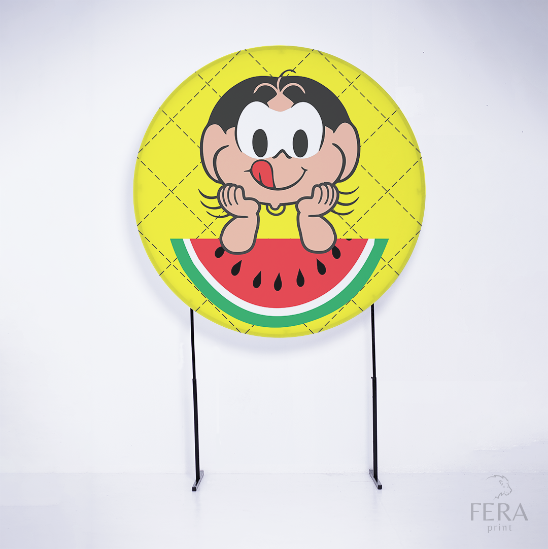 Painel Redondo Meninas Gibi Sublimado