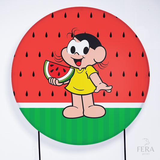 Painel Redondo Meninas Gibi Sublimado