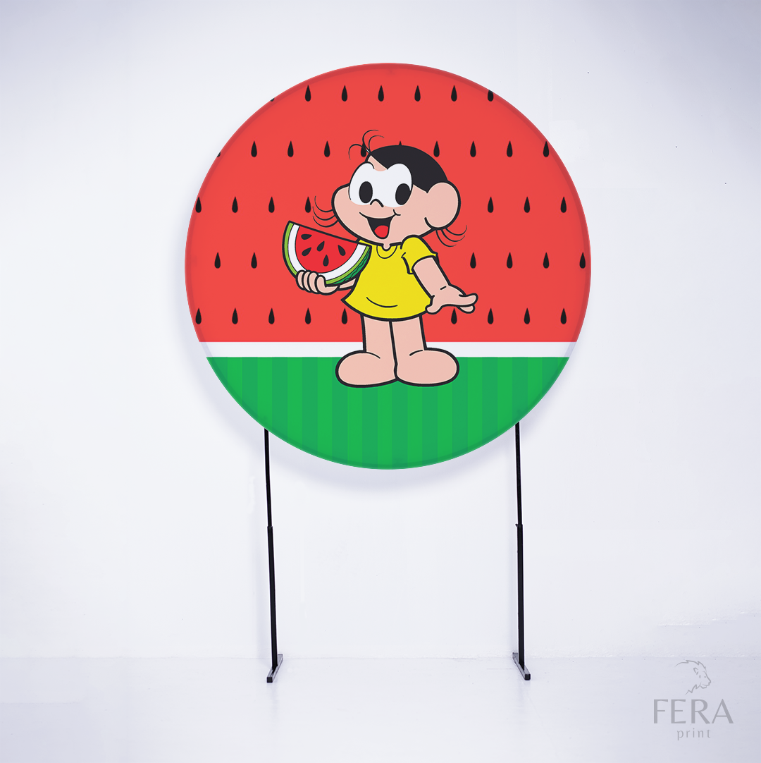 Painel Redondo Meninas Gibi Sublimado