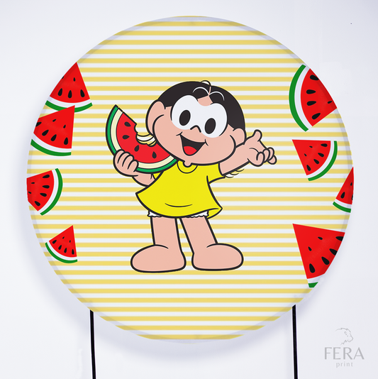 Painel Redondo Meninas Gibi Sublimado