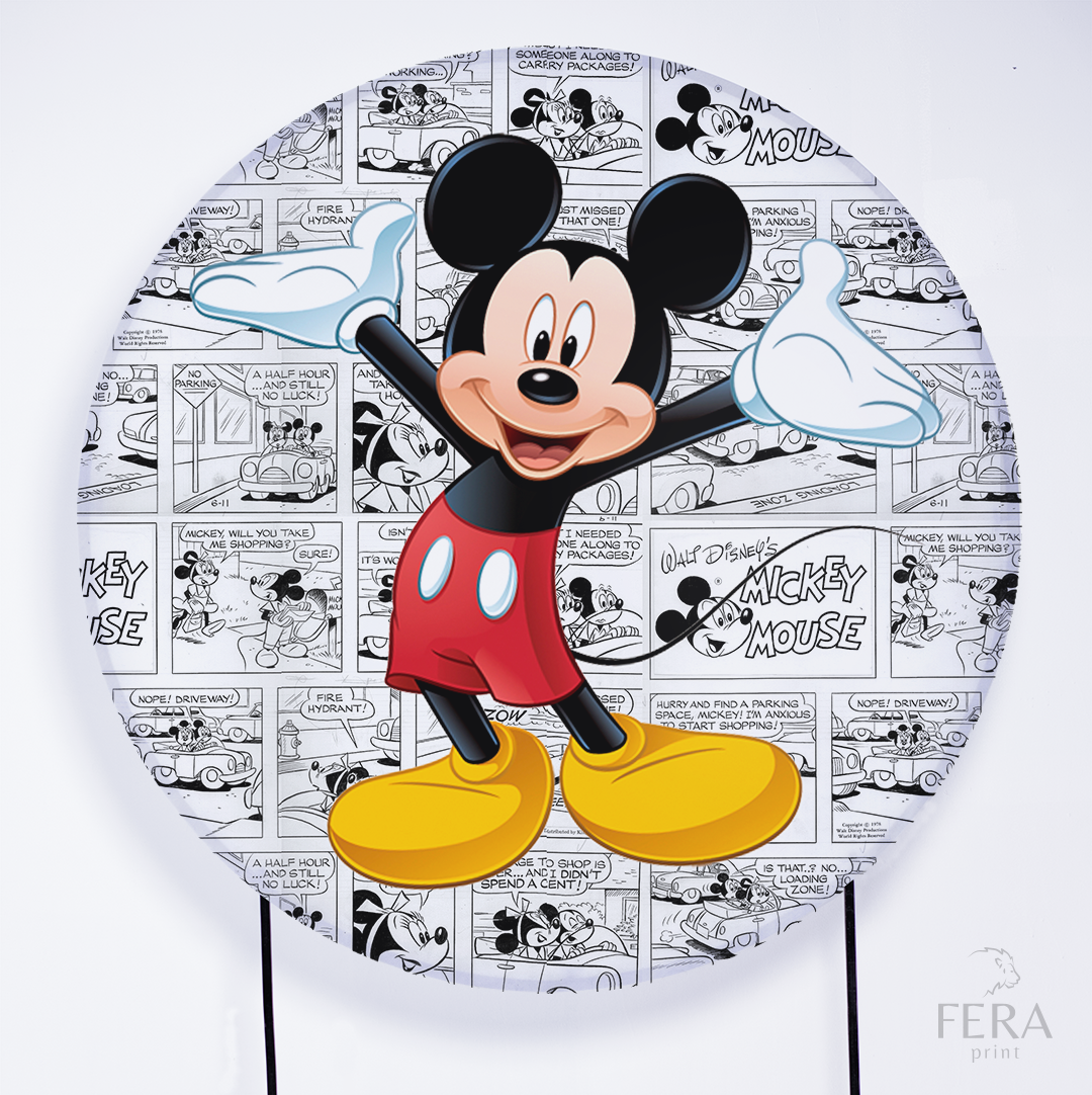 Painel Redondo Rato Amigo Sublimado