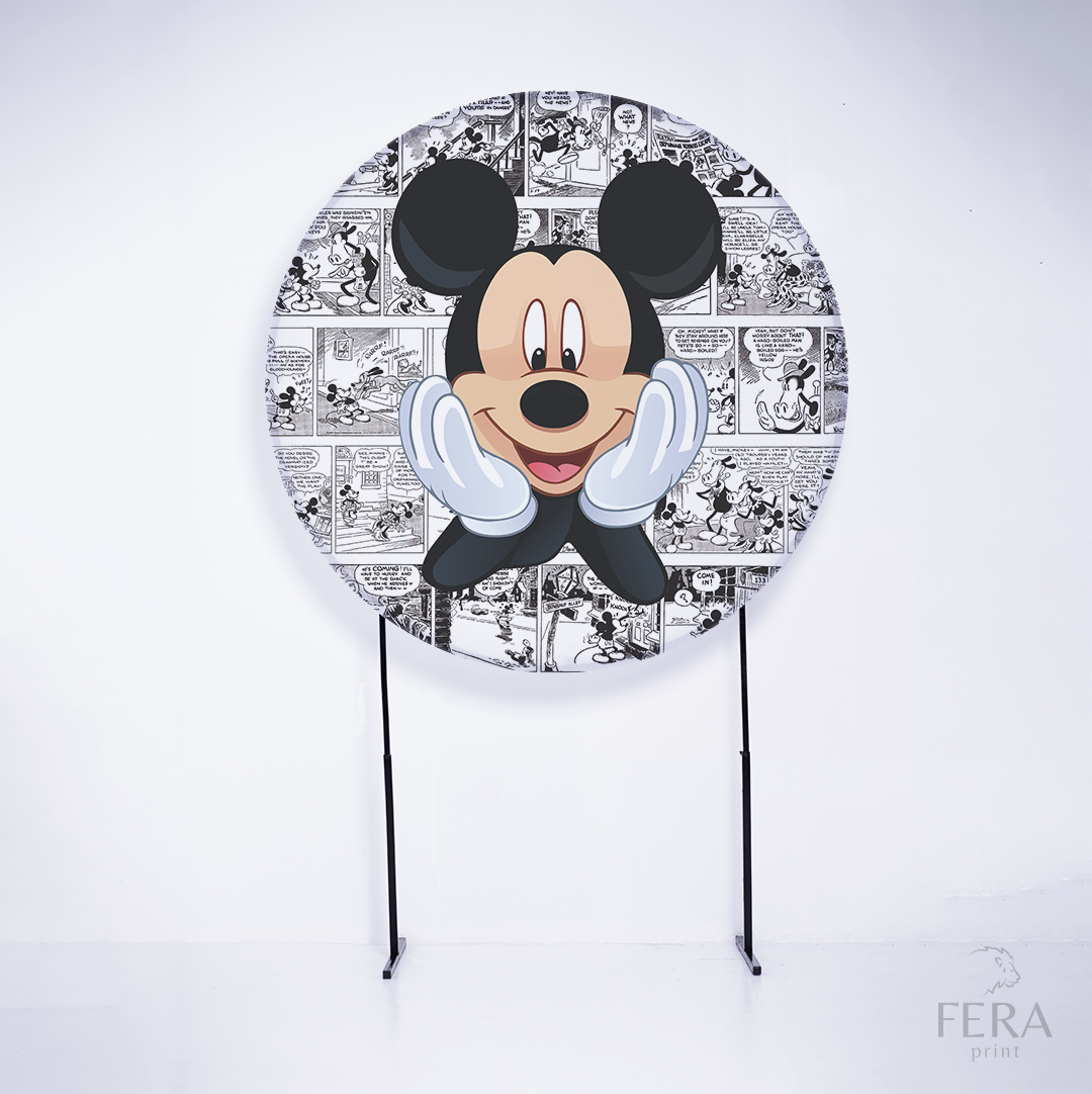 Painel Redondo Rato Amigo Sublimado