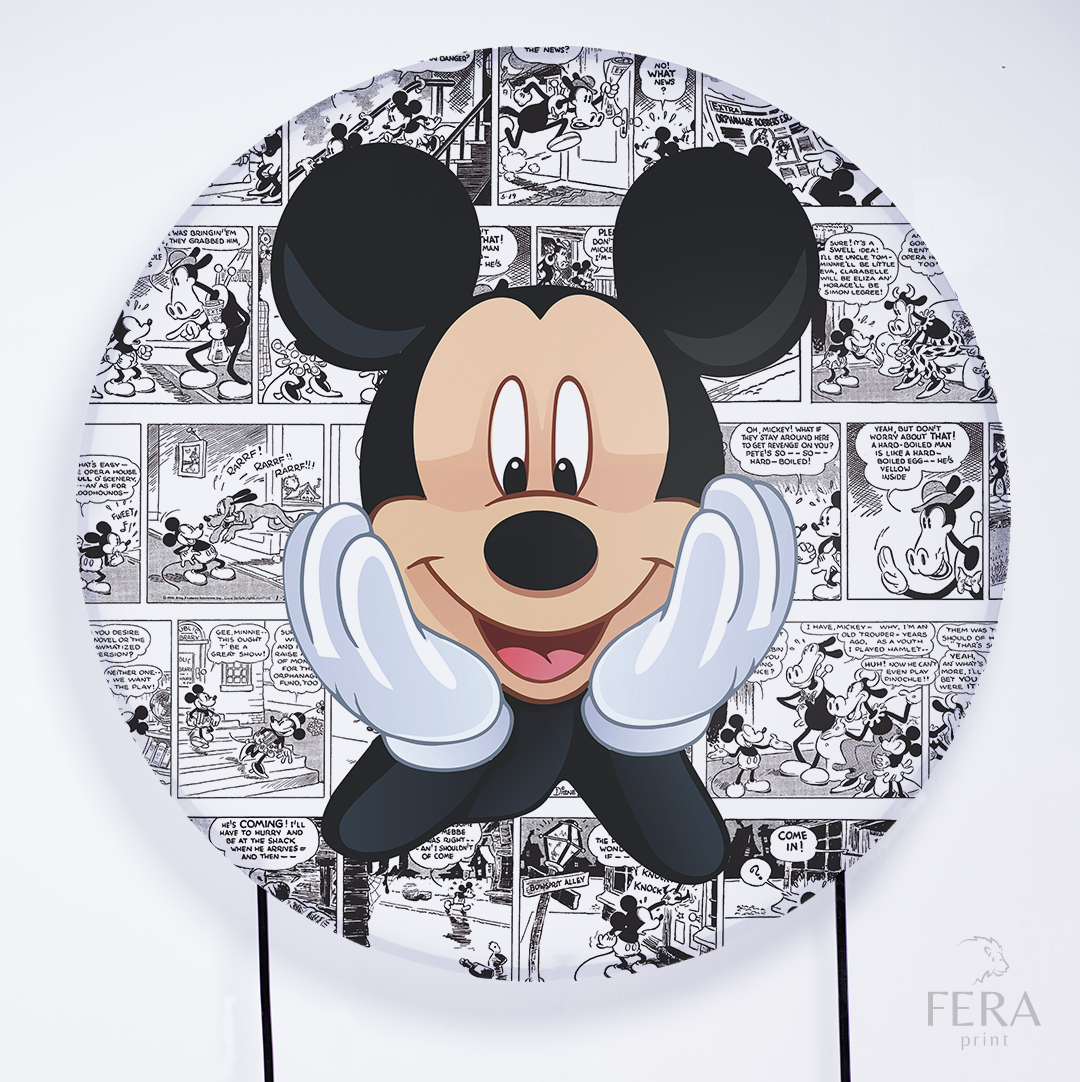 Painel Redondo Rato Amigo Sublimado