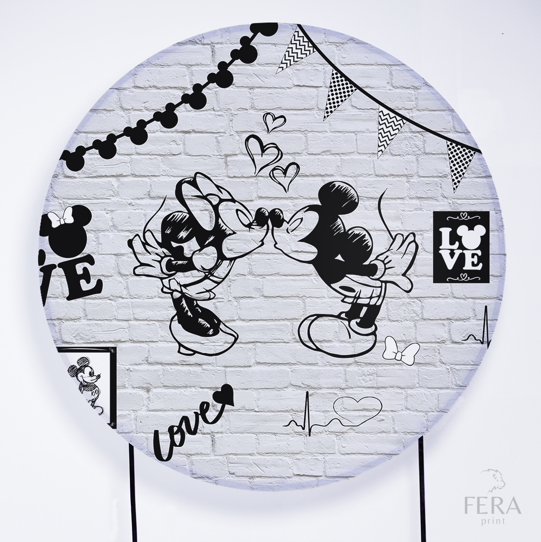 Painel Redondo Rato Amigo Sublimado