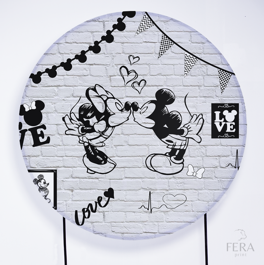 Painel Redondo Rato Amigo Sublimado