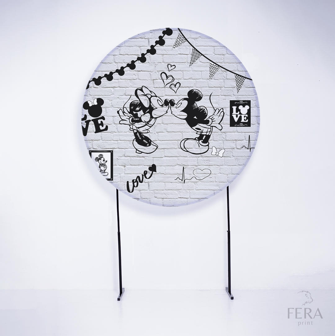 Painel Redondo Rato Amigo Sublimado