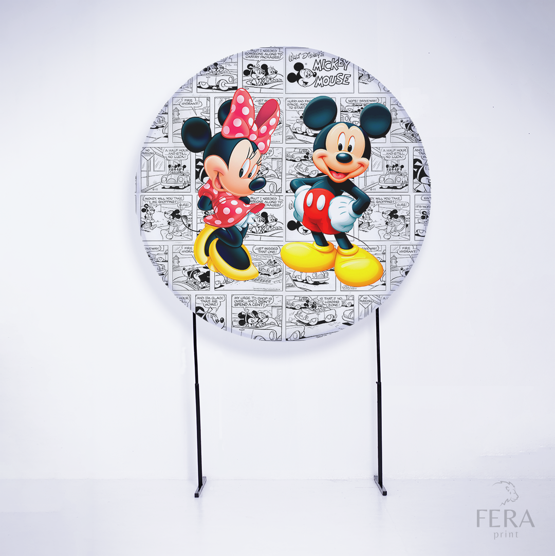 Painel Redondo Rato Amigo Sublimado