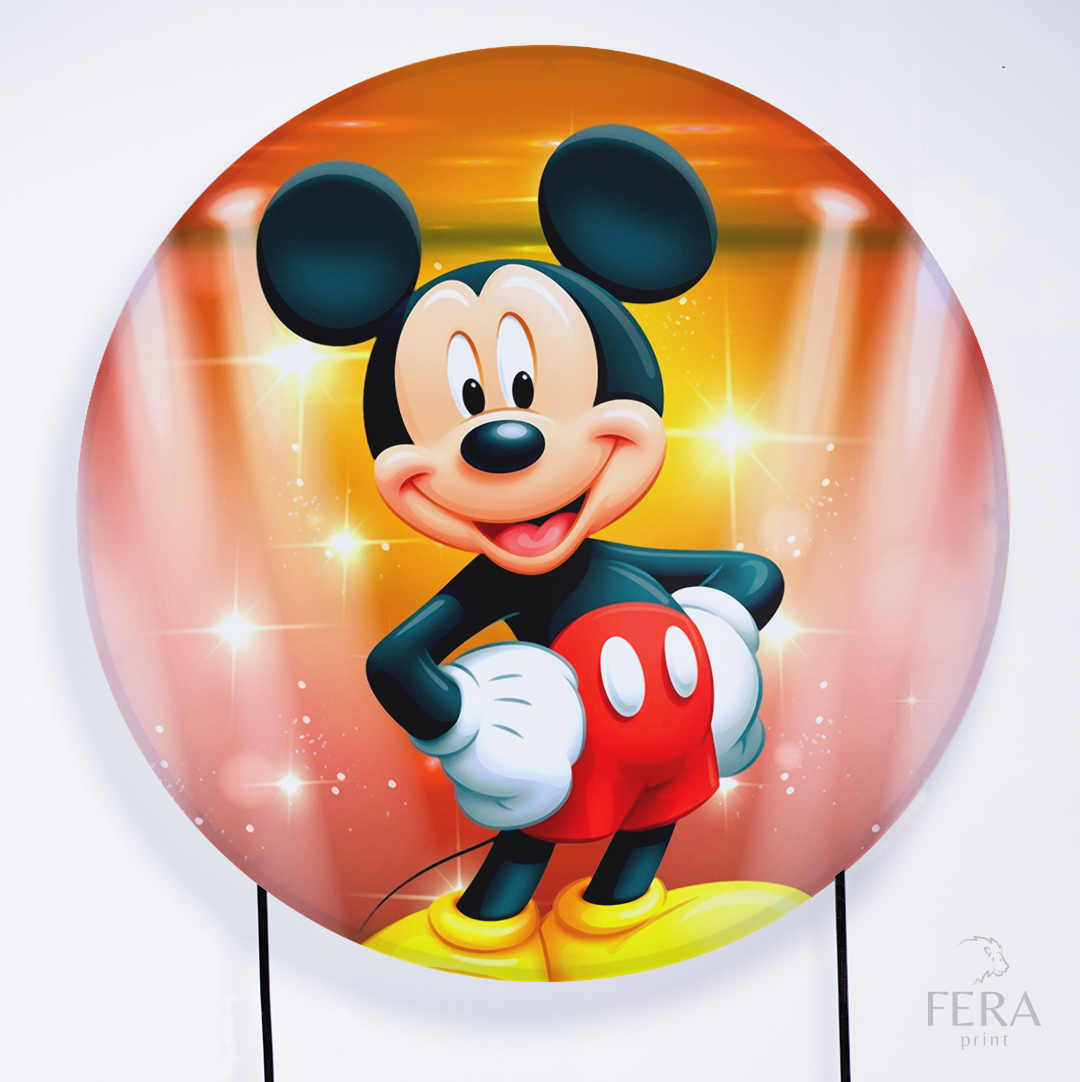 Painel Redondo Rato Amigo Sublimado