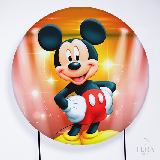 Painel Redondo Rato Amigo Sublimado