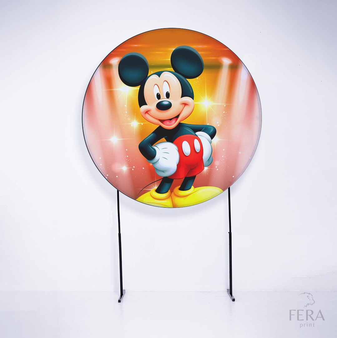 Painel Redondo Rato Amigo Sublimado