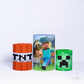 Trio Capa Cilindro Pixels Turma c/ Elástico