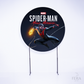 Painel Redondo Herói Aranha Azul Sublimado