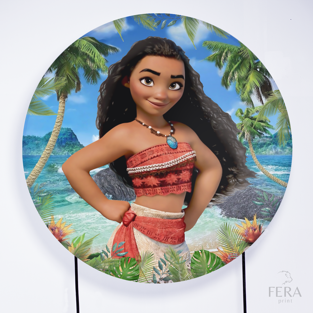 Painel Redondo Princesa do Mar e Amigo Sublimado