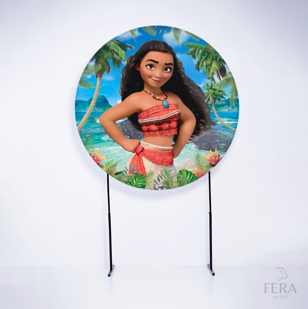Painel Redondo Princesa do Mar e Amigo Sublimado