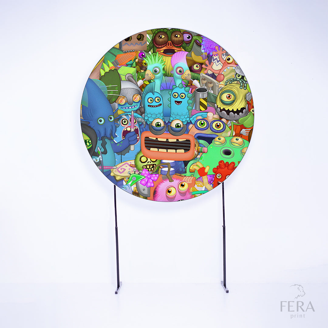 Kit Capa Cilindros + Capa Painel Monstros Cantores Sublimado