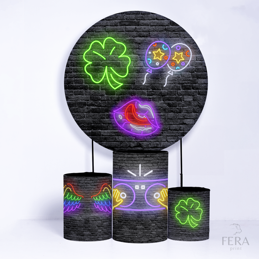 Kit Capa Cilindros + Capa Painel Neon Sublimado