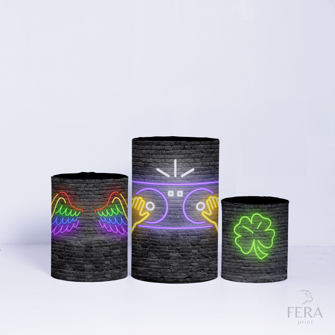 Kit Capa Cilindros + Capa Painel Neon Sublimado
