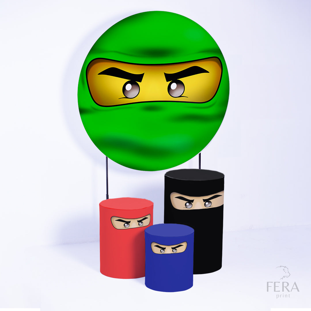Kit Capa Cilindros + Capa Painel Ninja 4 Cores Sublimado