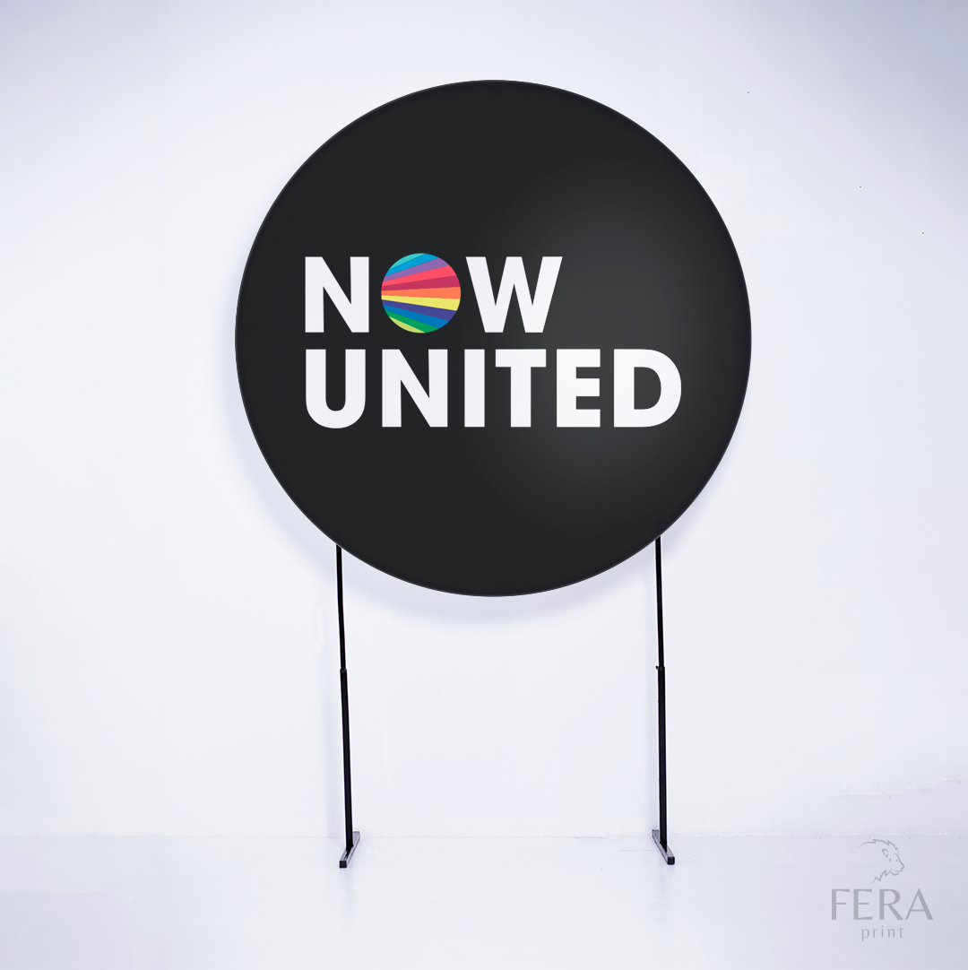 Painel Redondo Grupo Musical Colorido Sublimado