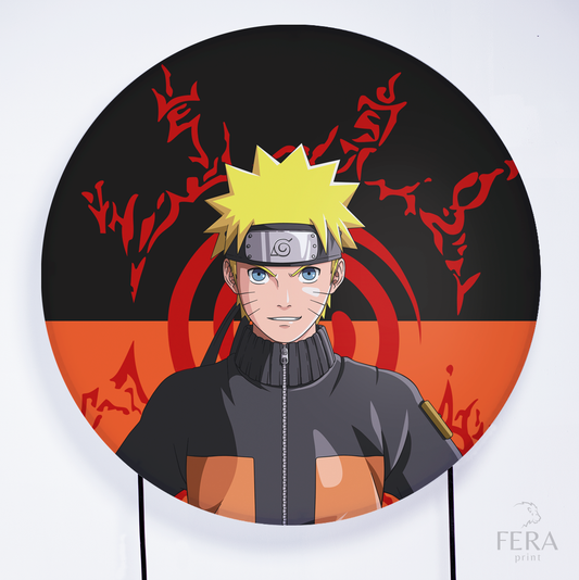 Painel Redondo Ninja Laranja Sublimado