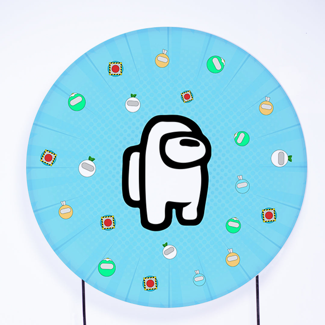 Painel Redondo Game Espacial Sublimado