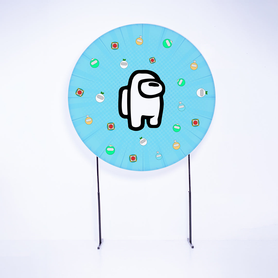 Painel Redondo Game Espacial Sublimado