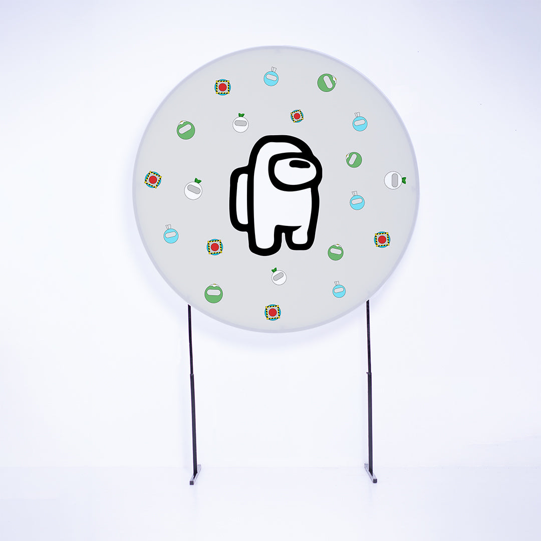 Painel Redondo Game Espacial Sublimado