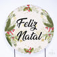Painel Redondo Feliz Natal Sublimado