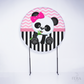 Painel Redondo Panda Rosa Sublimado