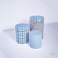 Kit Capa Cilindros + Capa Painel Páscoa Azul Sublimado